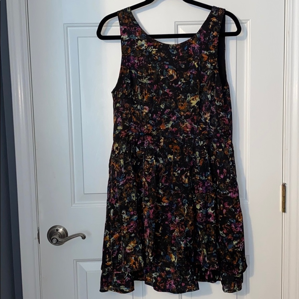 Nordstrom black watercolor dress